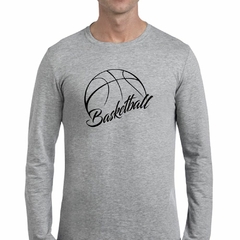 Imagen de Remera Manga Larga Basketball Pelota Deporte Negro