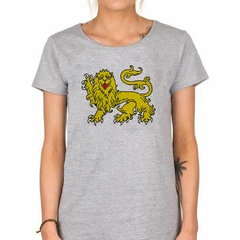 Remera Leon Amarillo Sacando Lengua