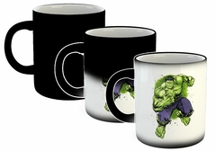 Taza Hulk Art Verde Marvel Fuerza Dibujito en internet