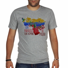 Remera Mapa De Venezuela Paraiso Mujer Playa Flo - comprar online