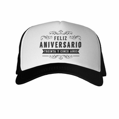 Gorra Feliz Aniversario 35 Años Casados - comprar online