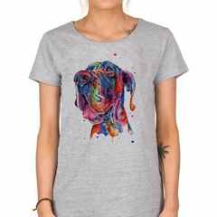 Remera Perro Gran Danes Watercolor Art