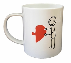 Taza Hombre Corazon Pieza Rompecabeza - comprar online