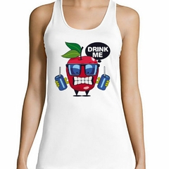 Musculosa Deportiva Drink Me Apple Fresh Bebida Manzana - comprar online