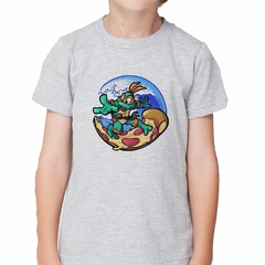 Remera Tortuga Michelangelo Pizza Ola Surf - comprar online