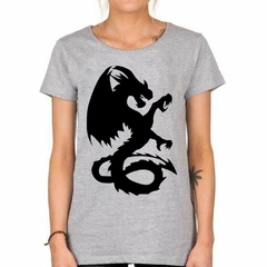 Imagen de Remera Dragon En Negro Silhouettes