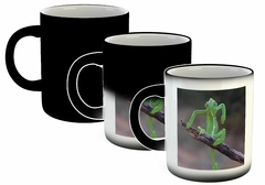 Taza Camaleon Lagarto Reptil Verde Pose Brazo (Taza De Ceramica) - comprar online