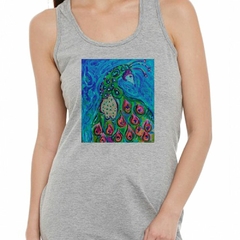 Musculosa Deportiva Pavo Real Pintura Colores Art M2