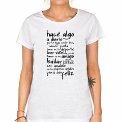 Remera Hace Algo Diario Come Bien Hace en internet