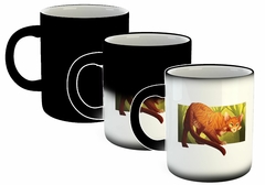 Imagen de Taza Gato Atigrado Naranja Ilustracion