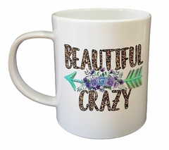 Taza Beautiful Crazy Animal Print Flores - comprar online