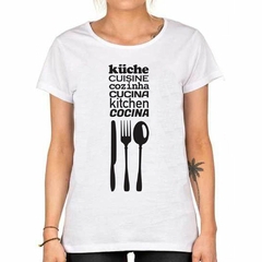 Remera Kitchen Cocina Spoon Fork Knife en internet