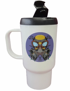 Jarro Termico Bicho Con Gafas Mascara Anti Gases