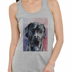 Musculosa Deportiva Perro Gran Danes Pintura Art - comprar online