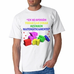 Remera Matematica Diseño Dibujo