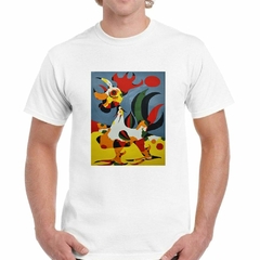 Remera Joan Miro El Gallo Pintura Al Oleo - comprar online