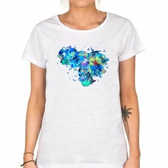 Remera Venezuela Mapa Watercolor Cultura - tienda online