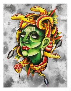 Cuadro Medusa Mitologia Griega Serpientes M7