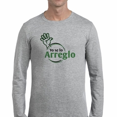 Remera Manga Larga Frase Yo Se Lo Arreglo - comprar online