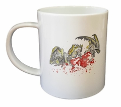 Taza Buitres Comiendo Dibujo Art - comprar online