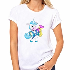 Remera Unicornio Hombre Con Un Ramo - tienda online