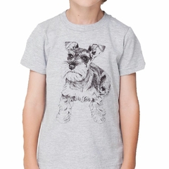 Remera Perro Shnauzer Dibujo - TiendaCubik