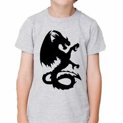 Remera Dragon En Negro Silhouettes en internet