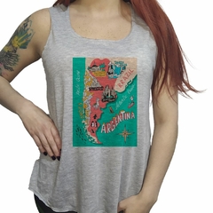 Musculosa Argentina Cultura Mapa Diseño