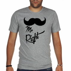 Remera Mr Right Mostacho