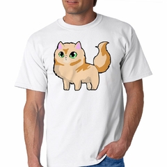 Imagen de Remera Gato Naranja Ilustracion Art