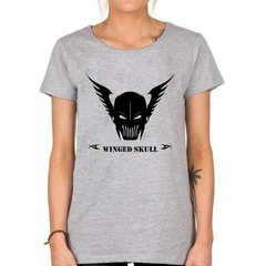 Remera Winged Skull Mascara Casco Guerrero - tienda online