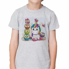 Remera Owl Buho Lechuza Pony Unicornio Dibujo - TiendaCubik