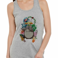 Musculosa Deportiva Anime Totoro Ponyo Art Color Dibujo