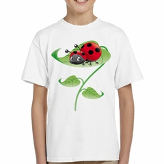 Remera Hoja Mariquita Diseño Coccinellidae - TiendaCubik