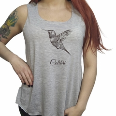 Musculosa Colibri Dibujo Art