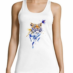 Musculosa Deportiva Tigre Con Una Mariposa Watercolor - comprar online