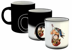 Imagen de Taza Gato Cat Pez Suerte Japones