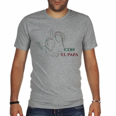 Remera Papa Francisco Con El Papa Religion Catol - tienda online