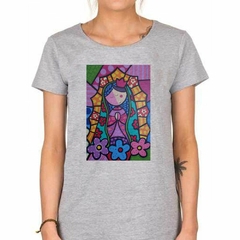 Remera Virgen De Guadalupe Caricatura