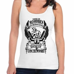 Musculosa Deportiva Todos Los Hombres Nacen En Diciembre