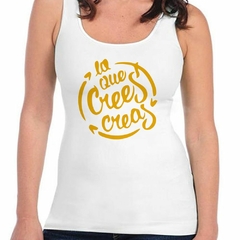 Musculosa Deportiva Lo Que Crees Creas