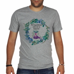 Remera Yoga Frase Salud Meditacion Equilibrio en internet