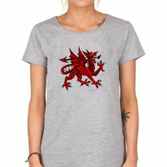 Imagen de Remera Dragon Heraldico Rojo Salvaje