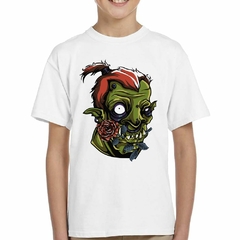 Imagen de Remera Zombie With Flowers Flor En La Boca