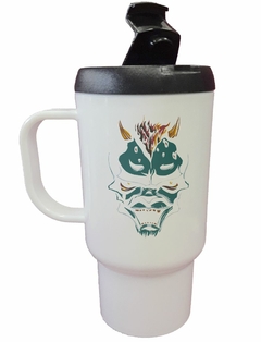 Jarro Termico Calavera Skull Cuernos Fire Art