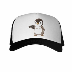 Gorra Pinguino Con Un Arma Apuntando - comprar online