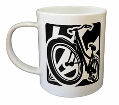 Taza Dibujo Bicicleta Ciclisto Aventura M1 - comprar online