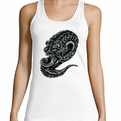 Musculosa Deportiva Cara Malvada Sacando La Lengua