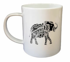 Taza Elefante Dibujo Lineas Vector M4 - comprar online