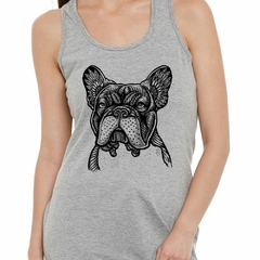 Musculosa Deportiva Bulldog Frances Dibujo - comprar online